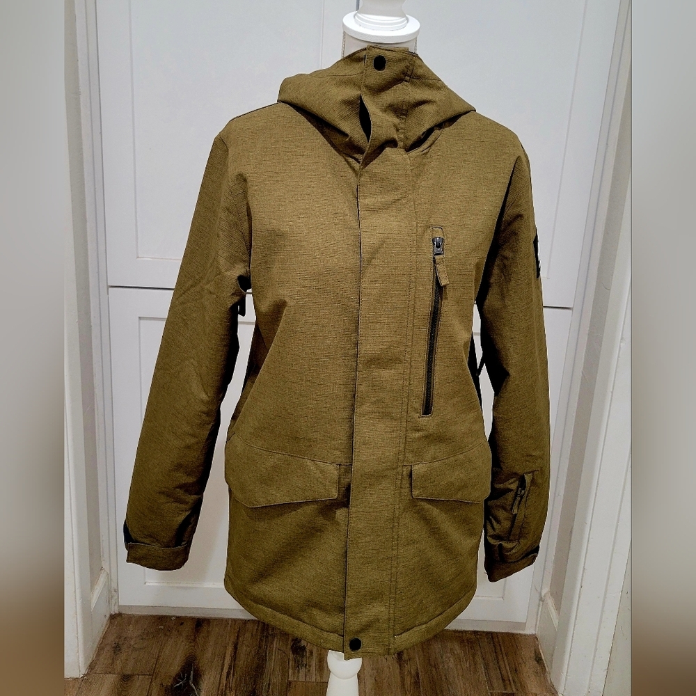 Quicksilver Men's Mission Olive Green Hooded Jacket | Size XS - Picture 1 of 10
